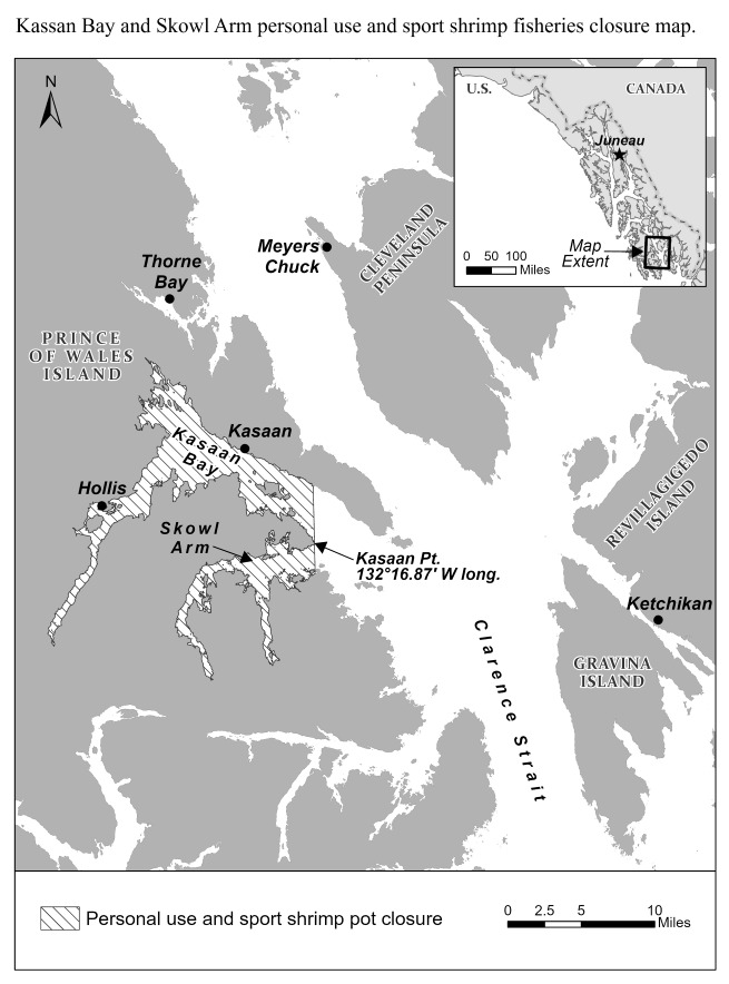 KASAAN BAY AND SKOWL ARM PERSONAL USE AND SPORT SHRIMP POT CLOSURE
